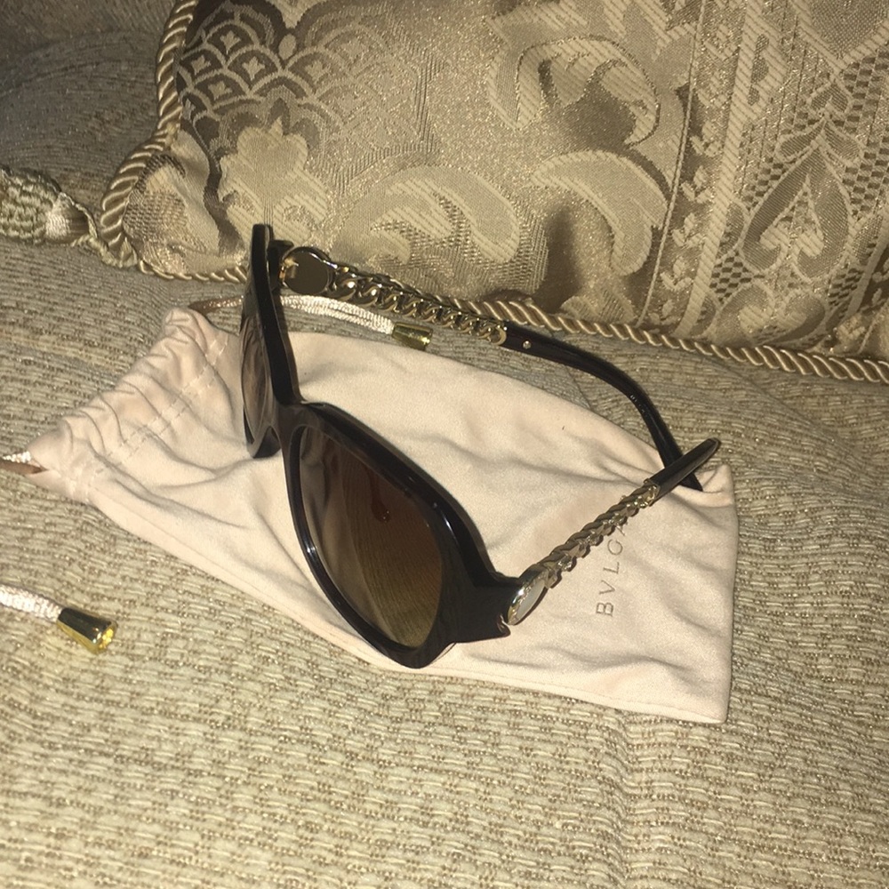 EUC BVLGARI Polarized Mother of Pearl Sunglasses - Picture 3 of 16